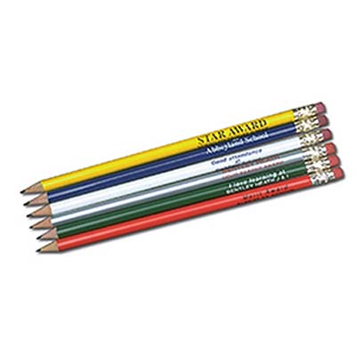 4 Star Pencils With Erasers
