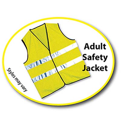 Adult Safety Jacket Printed