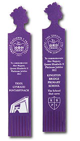Available from June 2022 - Platinum Jubilee Recycled Leather Bookmarks